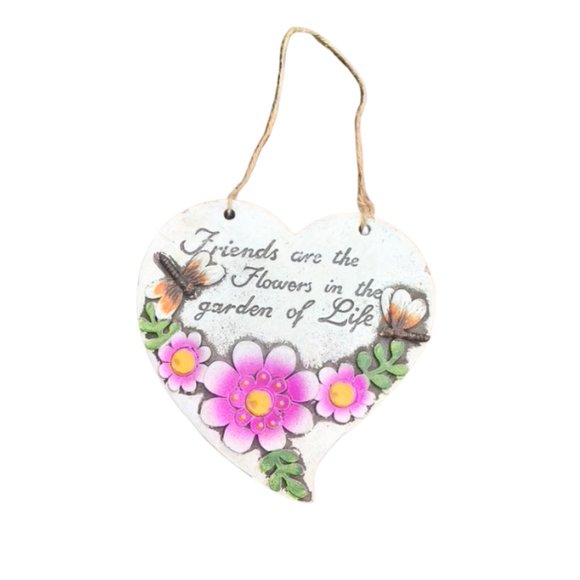 Vintage Decor Other - 🤹‍♂️🤹‍♂️Heart-Shaped Friendship Plaque 🌼💖5 For'$25